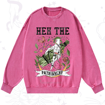 Purplehecate Heh The Patriarchy Washed Sweatshirt