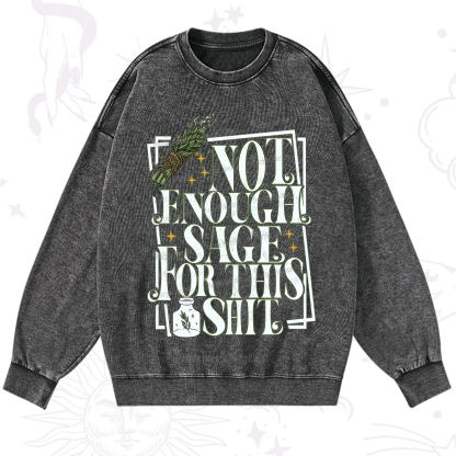 Purplehecate Smudge for This Shit Washed Sweatshirt