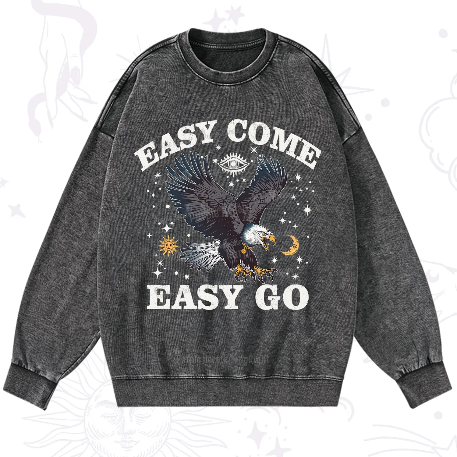 Purplehecate Easy Come Easy Go Washed Sweatshirt