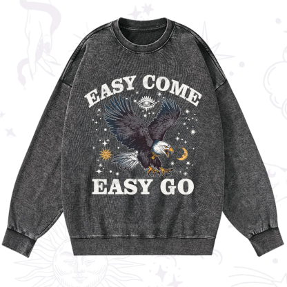 Purplehecate Easy Come Easy Go Washed Sweatshirt