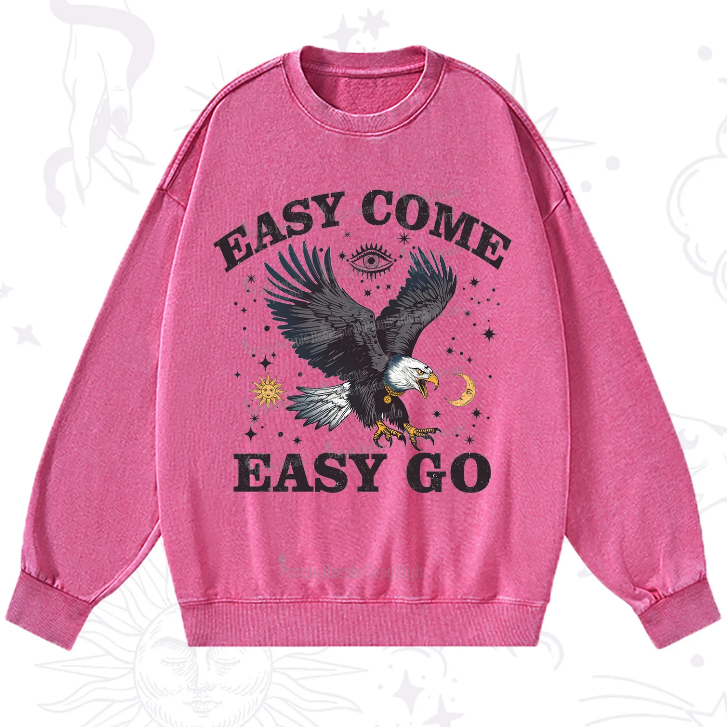 Purplehecate Easy Come Easy Go Washed Sweatshirt