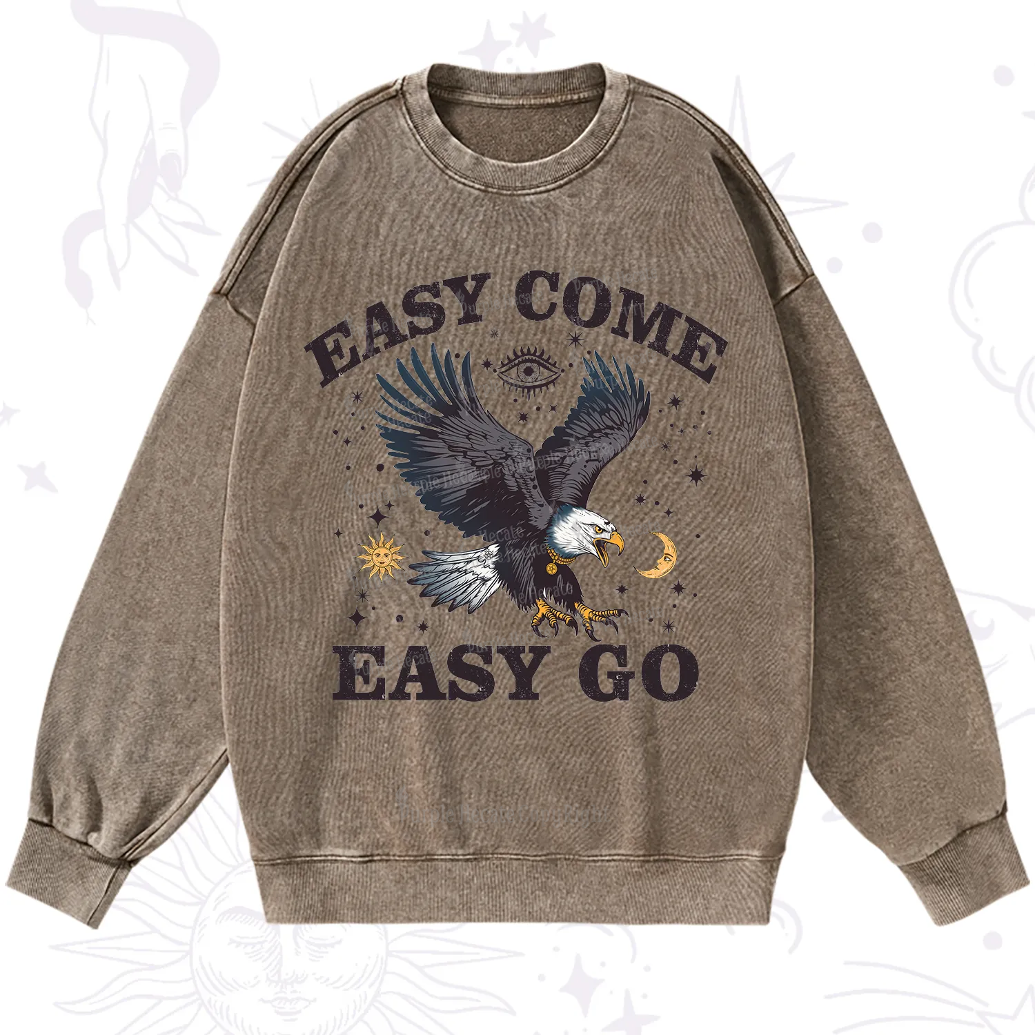 Purplehecate Easy Come Easy Go Washed Sweatshirt