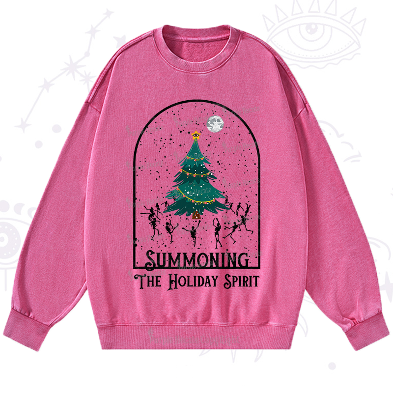 Purplehecate Christmas The Holiday Spirit Washed Sweatshirt