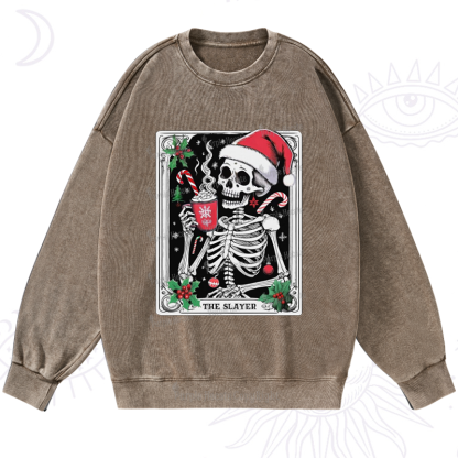 Purplehecate Christmas The Slayer Washed Sweatshirt