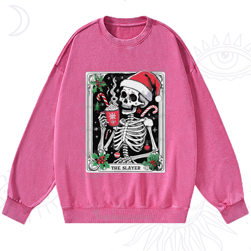 Purplehecate Christmas The Slayer Washed Sweatshirt