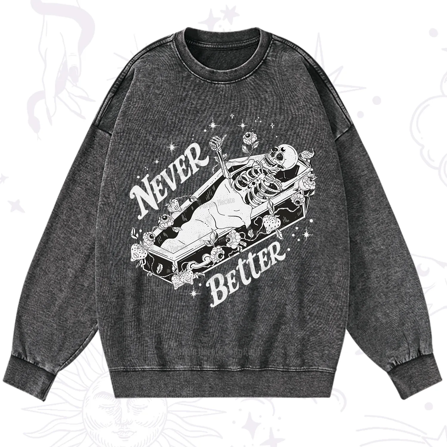Purplehecate Never Better Washed Sweatshirt