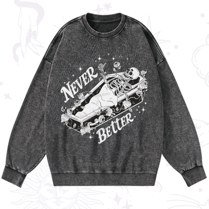 Purplehecate Never Better Washed Sweatshirt
