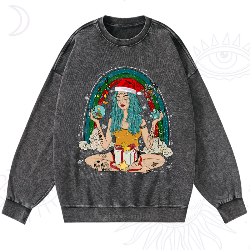 Purplehecate Christmas I'm The Queen Of All My Dreams Washed Sweatshirt