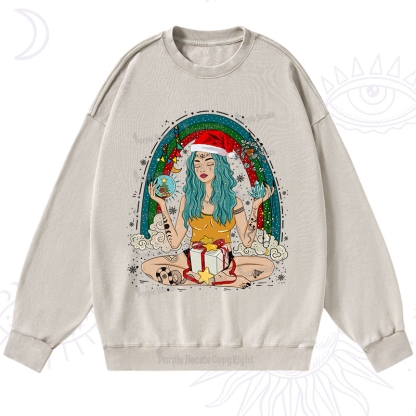 Purplehecate Christmas I'm The Queen Of All My Dreams Washed Sweatshirt