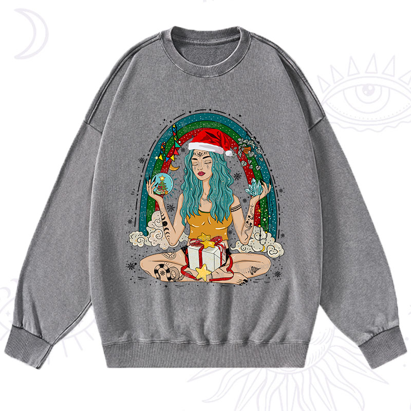 Purplehecate Christmas I'm The Queen Of All My Dreams Washed Sweatshirt