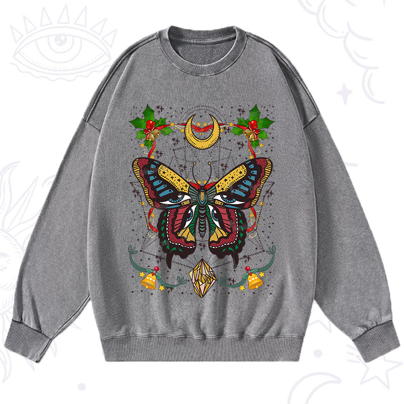 Purplehecate Christmas I Am Opening Washed Sweatshirt