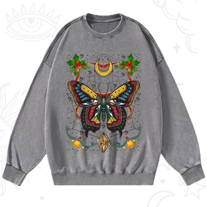 Purplehecate Christmas I Am Opening Washed Sweatshirt
