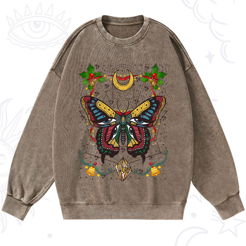 Purplehecate Christmas I Am Opening Washed Sweatshirt