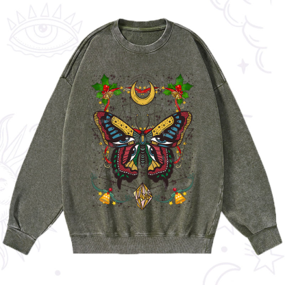 Purplehecate Christmas I Am Opening Washed Sweatshirt