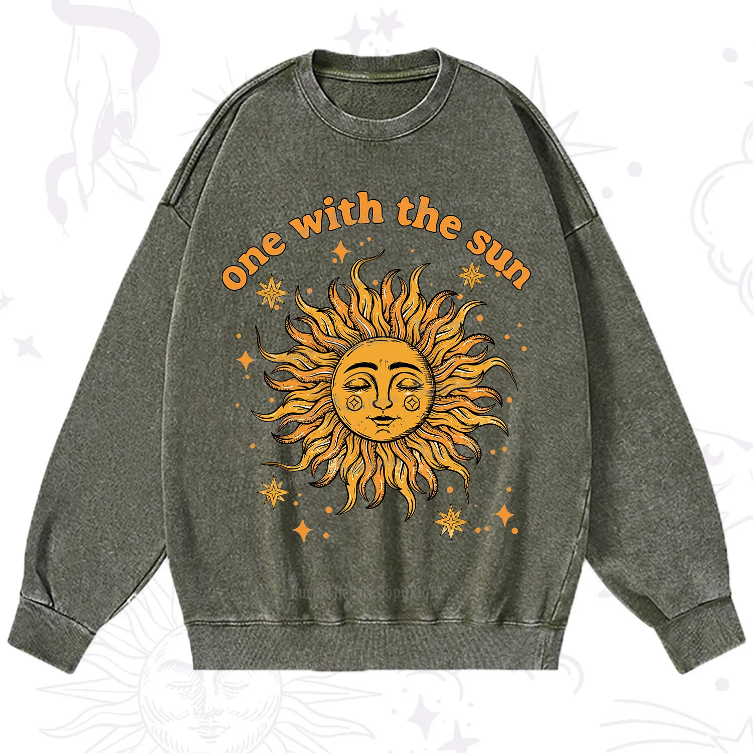 Purplehecate One With The Sun Washed Sweatshirt