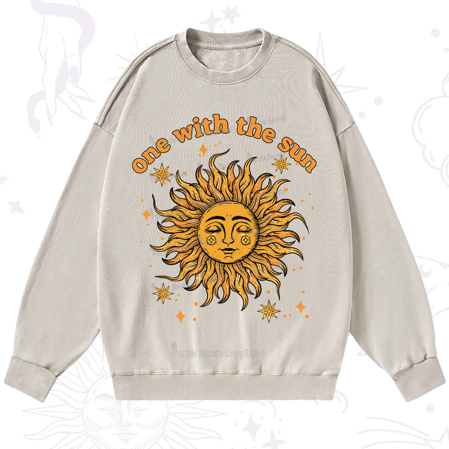 Purplehecate One With The Sun Washed Sweatshirt