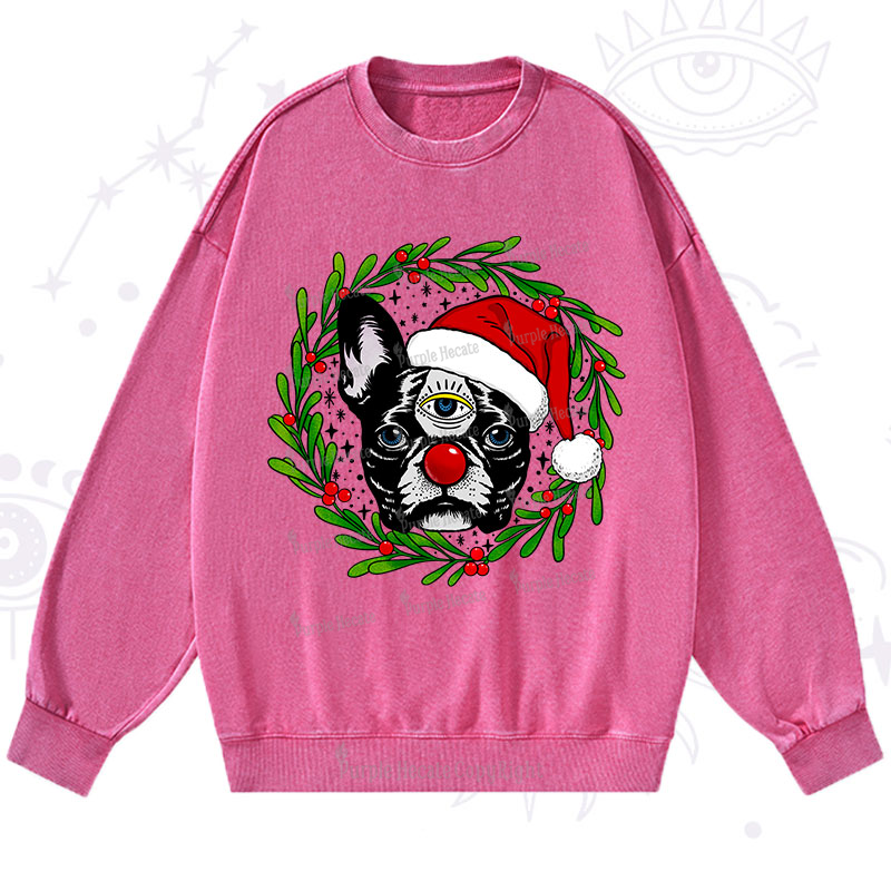 Purplehecate Christmas Celestial Canine Washed Sweatshirt