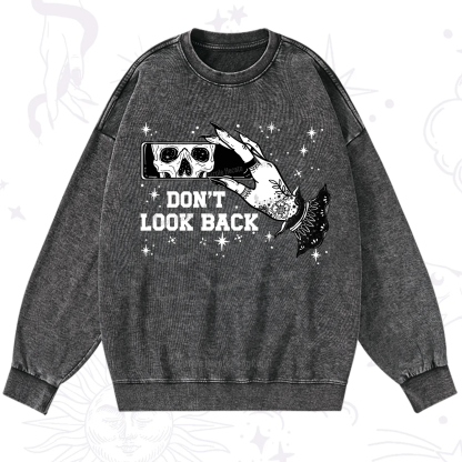 Purplehecate Don't Look Back Washed Sweatshirt