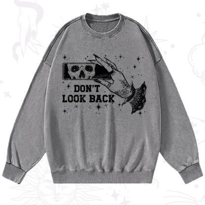 Purplehecate Don't Look Back Washed Sweatshirt