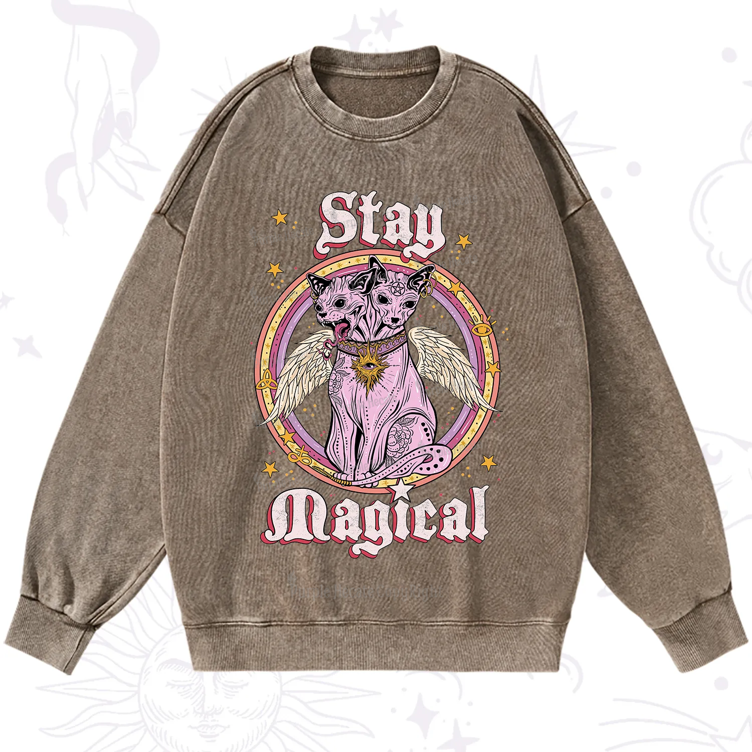 Purplehecate Stay Magical Washed Sweatshirt