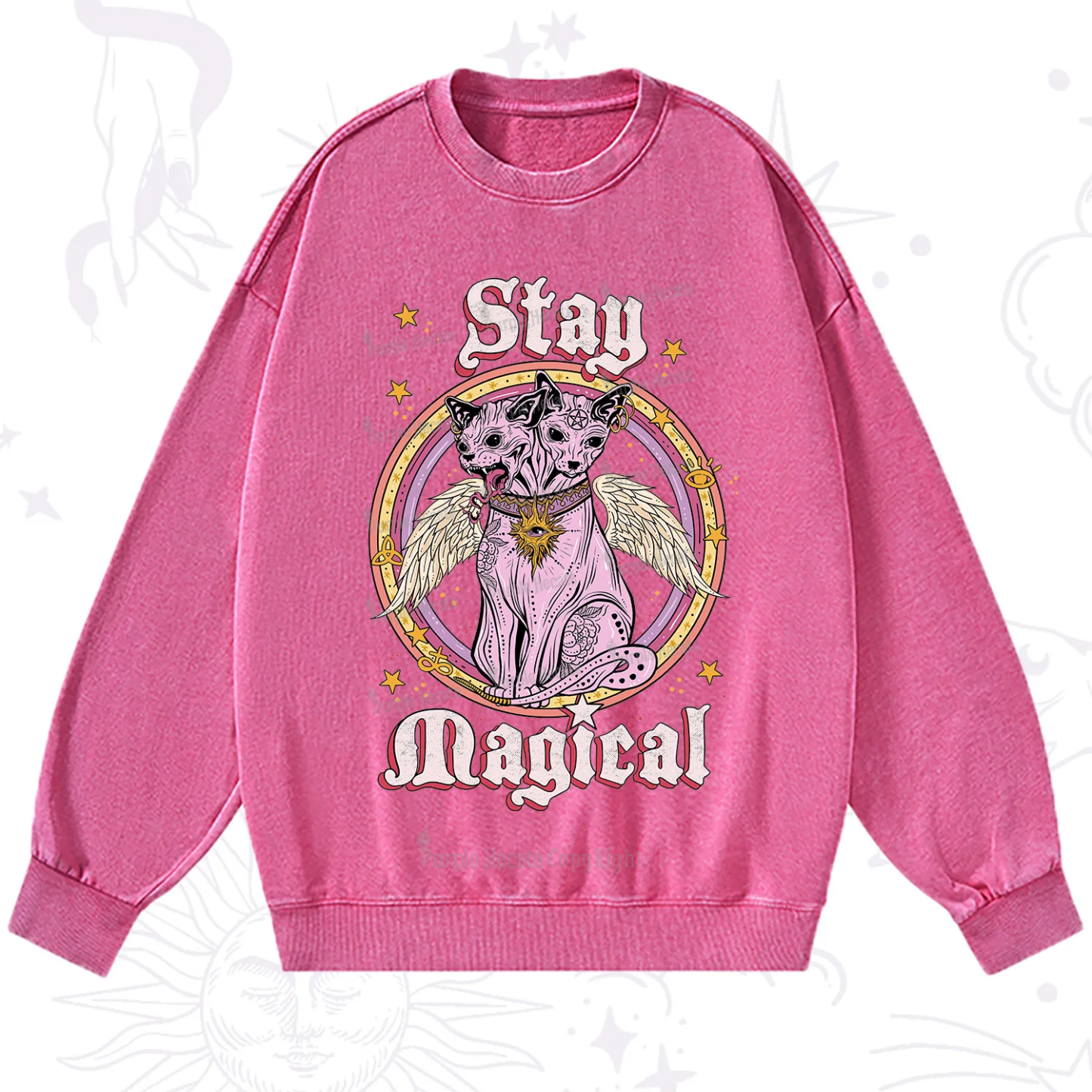 Purplehecate Stay Magical Washed Sweatshirt