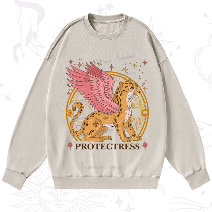 Purplehecate Celestial Protectress Washed Sweatshirt