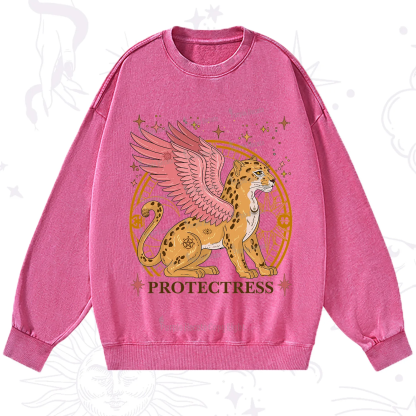 Purplehecate Celestial Protectress Washed Sweatshirt