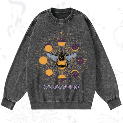 Purplehecate It's Just a Moon Bee Phase Washed Sweatshirt