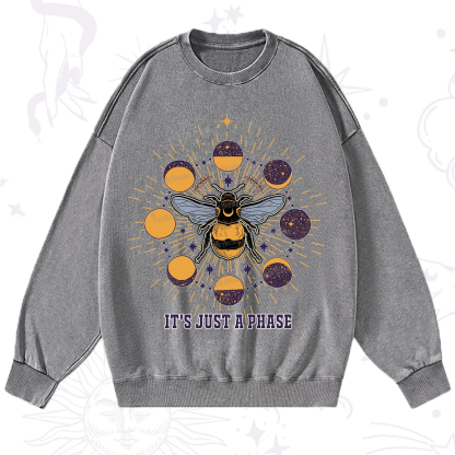 Purplehecate It's Just a Moon Bee Phase Washed Sweatshirt