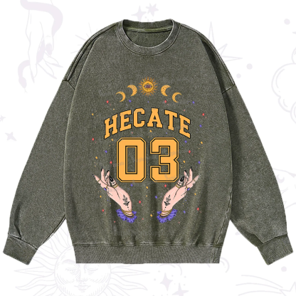 Purplehecate Hecate Moonlight Sorcery Washed Sweatshirt