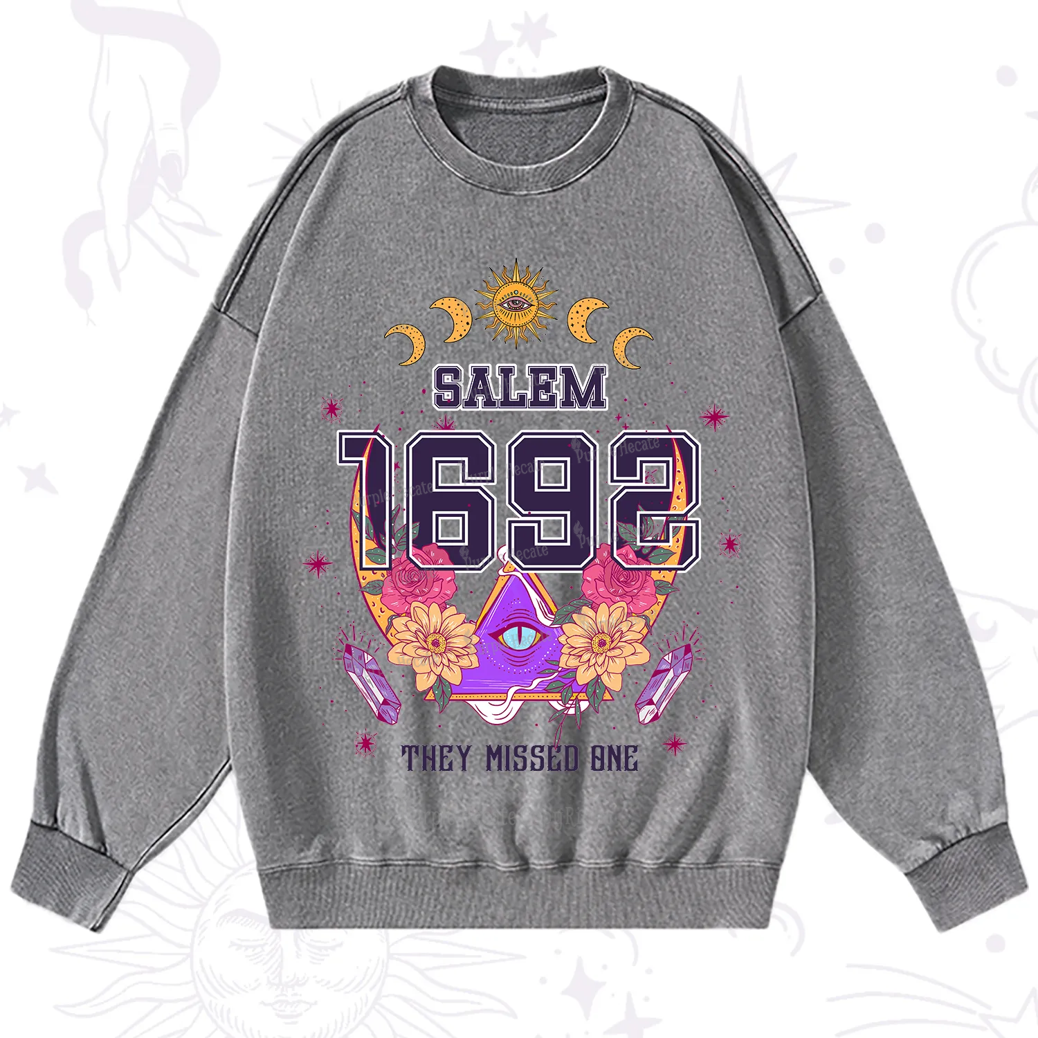 Purplehecate Salem 1692 They Missed One Washed Sweatshirt