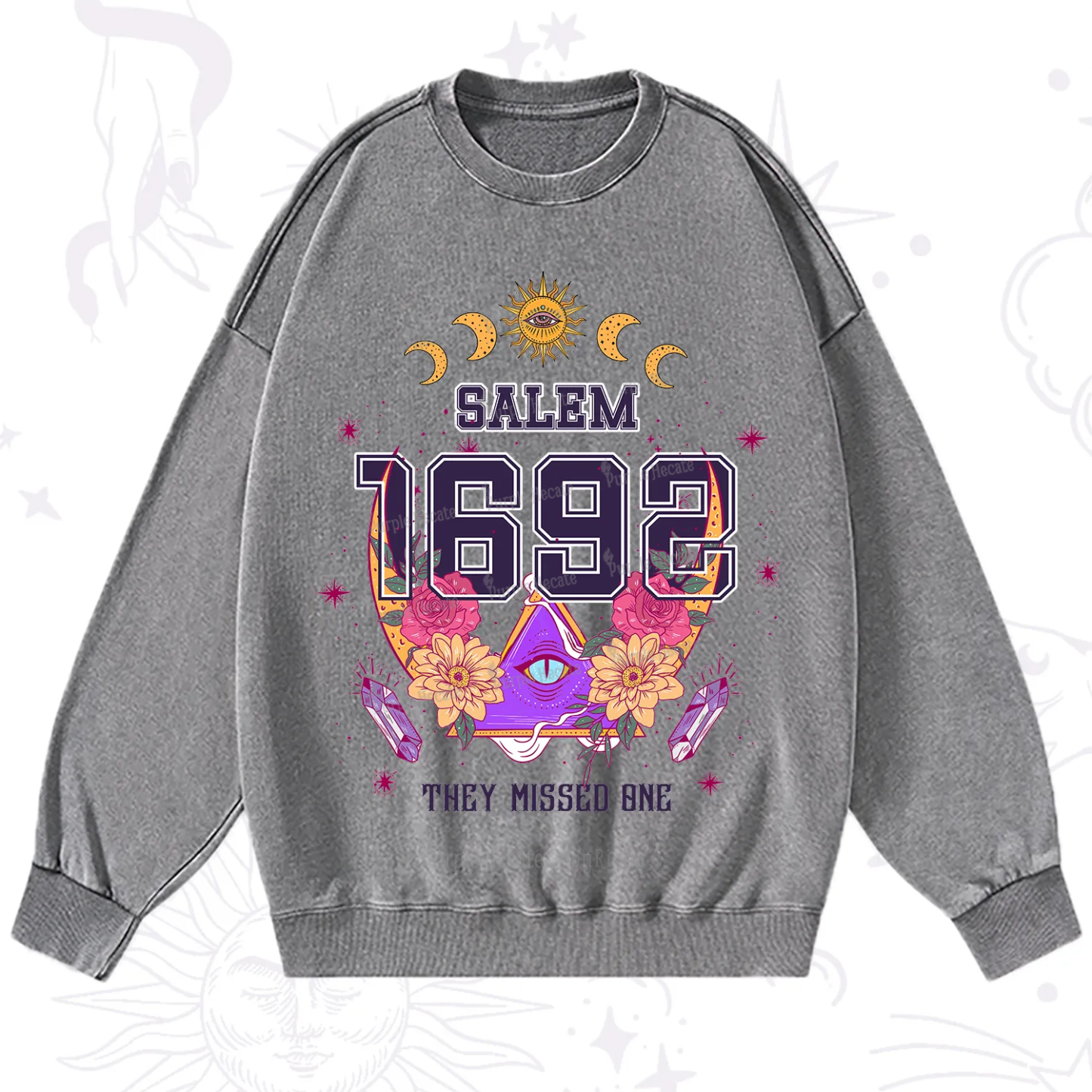 Purplehecate Salem 1692 They Missed One Washed Sweatshirt