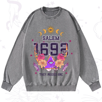 Purplehecate Salem 1692 They Missed One Washed Sweatshirt