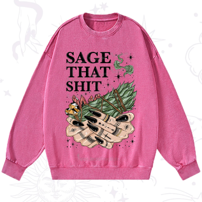 Purplehecate Smudge That Shit Washed Sweatshirt