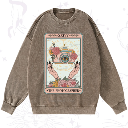 Purplehecate The Photographter Tarot Washed Sweatshirt