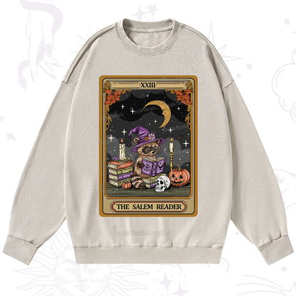Purplehecate The Salem Reader Tarot Washed Sweatshirt
