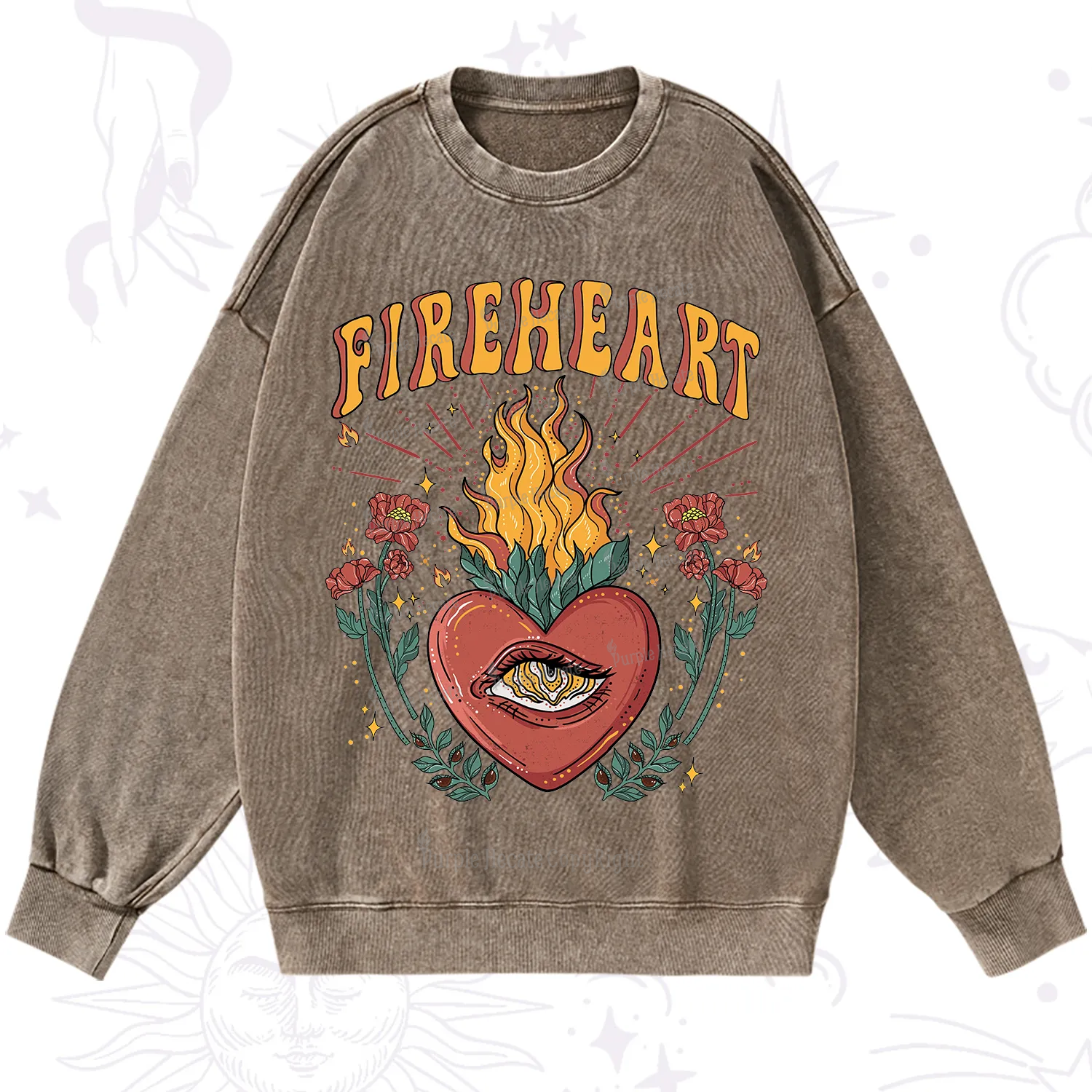 Purplehecate Fireheart Washed Sweatshirt