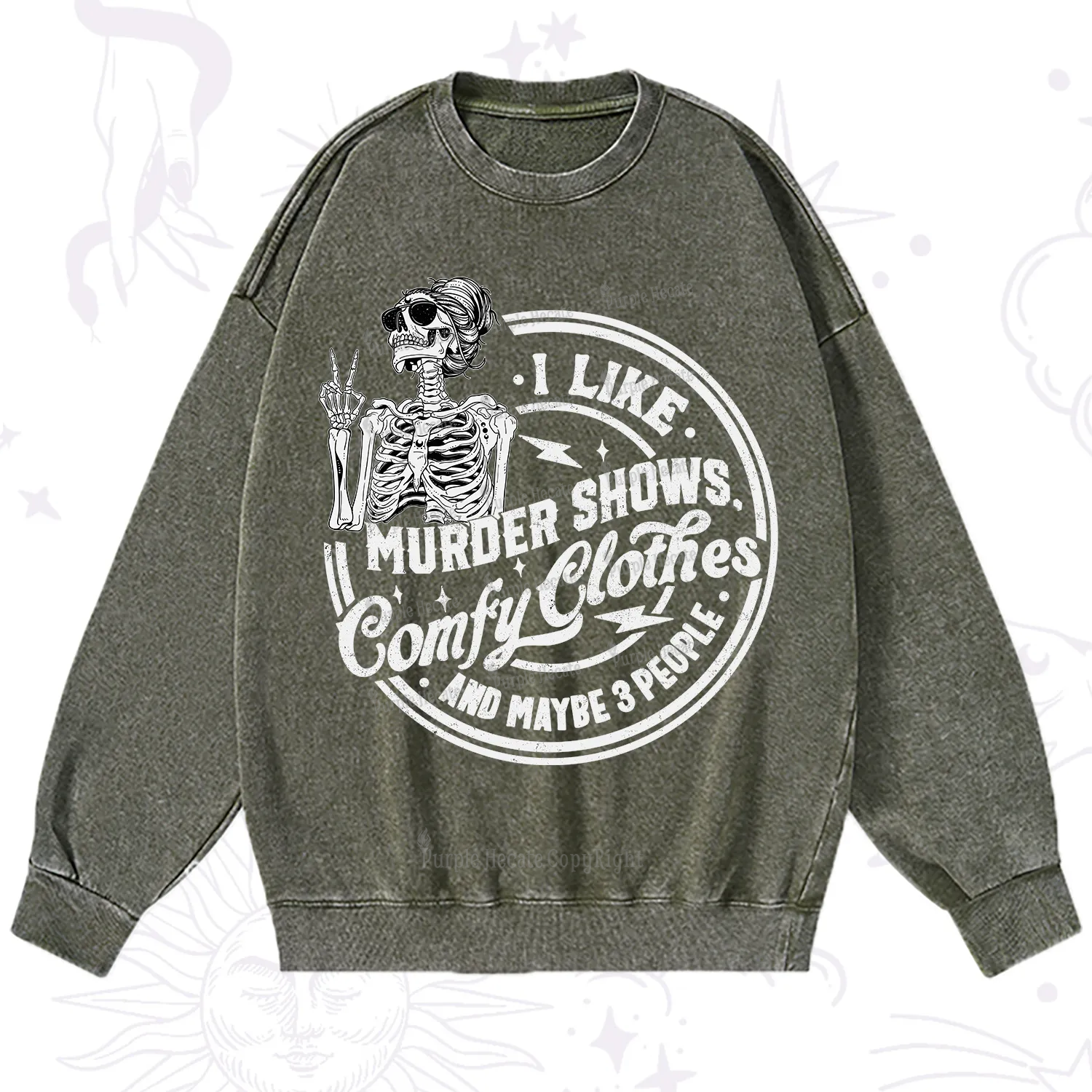 Purplehecate I Like Murder Shows Comfy Clothes And Maybe 3 People Washed Sweatshirt