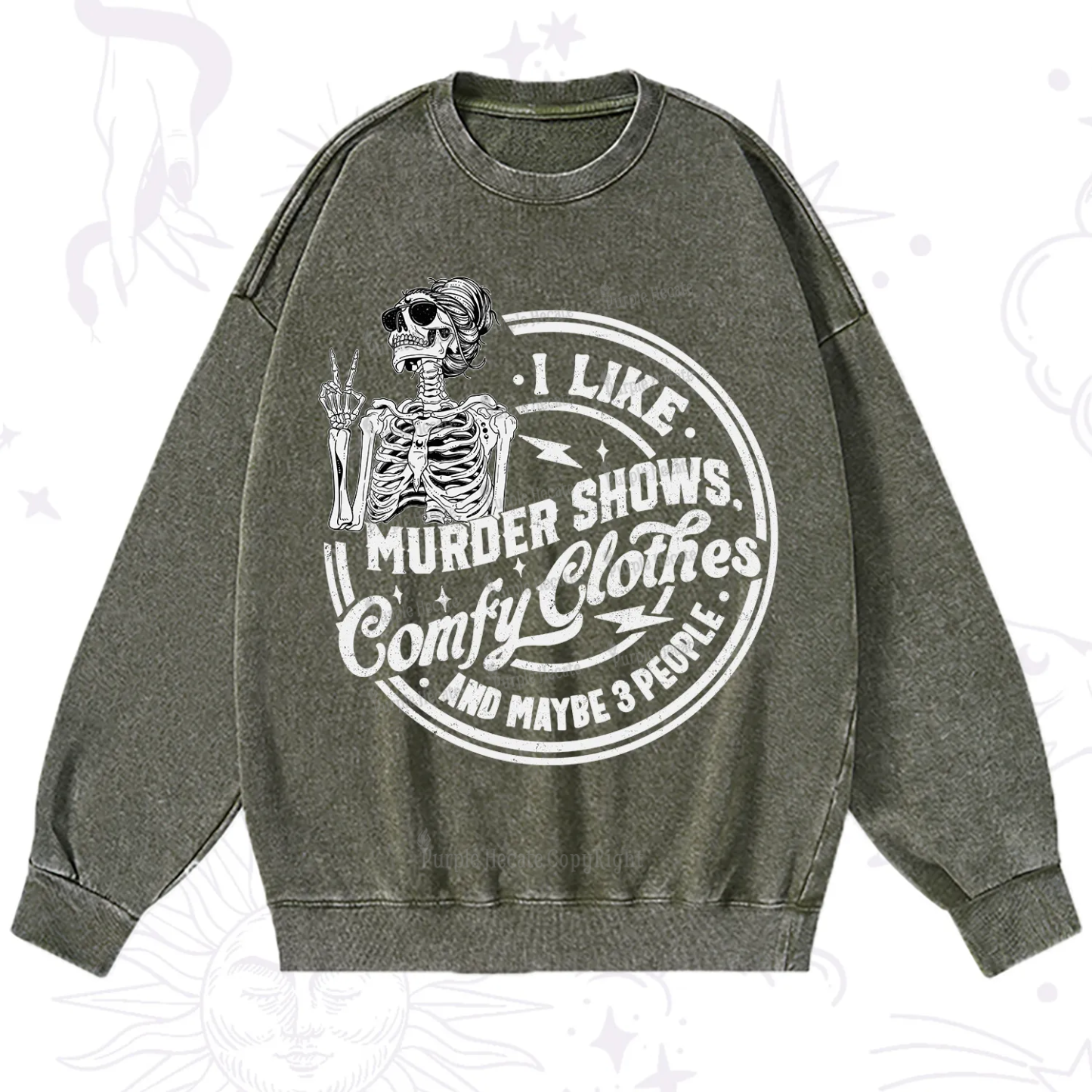 Purplehecate I Like Murder Shows Comfy Clothes And Maybe 3 People Washed Sweatshirt