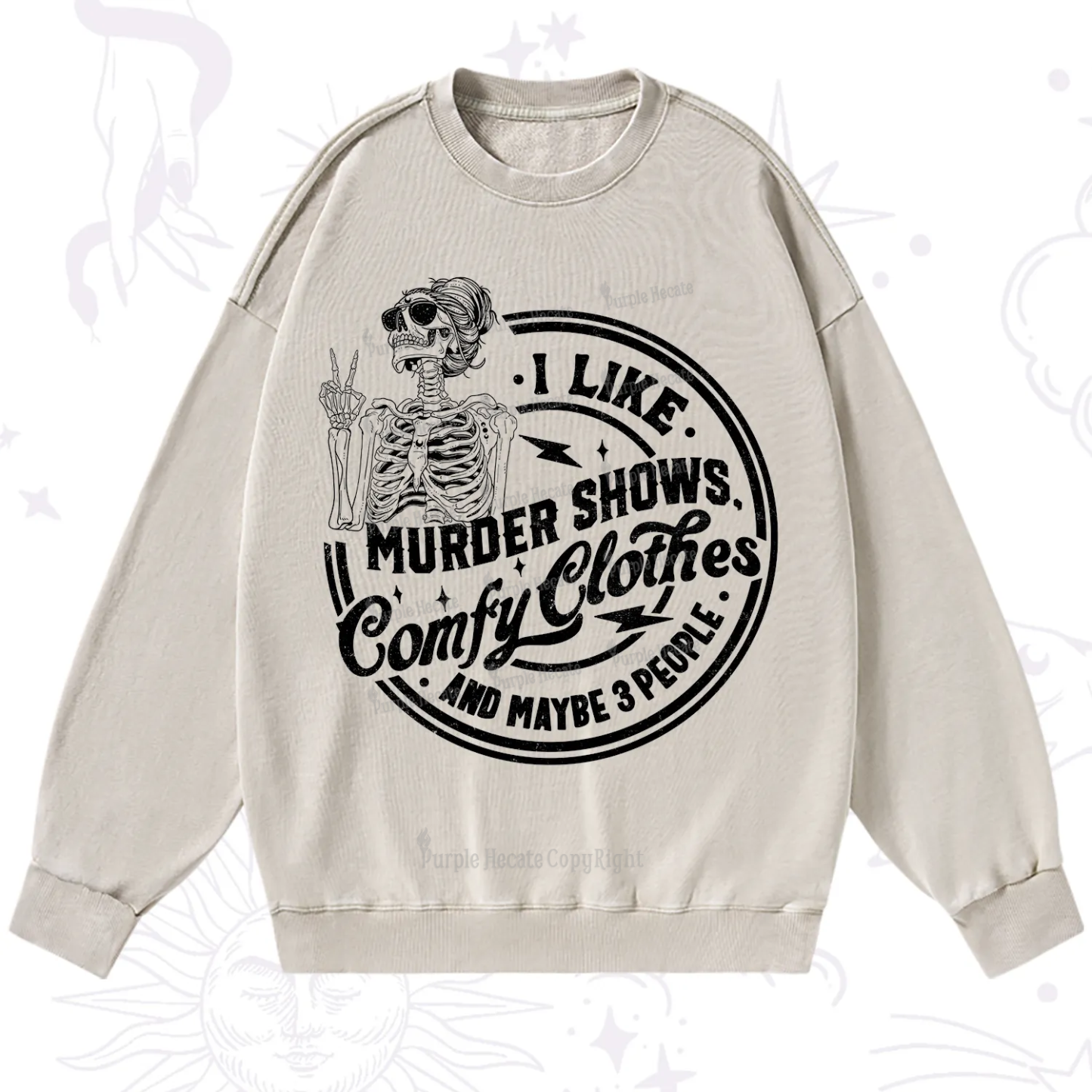 Purplehecate I Like Murder Shows Comfy Clothes And Maybe 3 People Washed Sweatshirt
