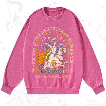 Purplehecate Wisdom Is The Daughter Of Experience Washed Sweatshirt