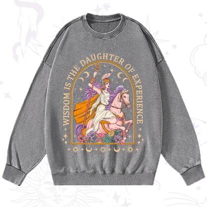 Purplehecate Wisdom Is The Daughter Of Experience Washed Sweatshirt