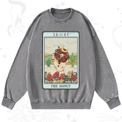 Purplehecate The Donut Tarot Washed Sweatshirt