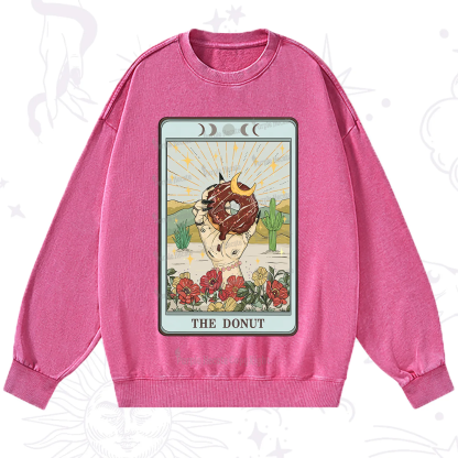 Purplehecate The Donut Tarot Washed Sweatshirt
