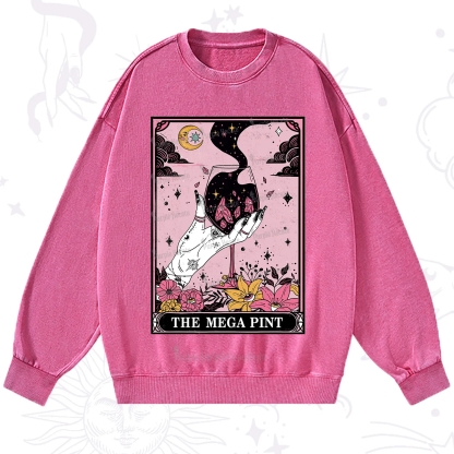 Purplehecate The Mega Pint Tarot Card Washed Sweatshirt