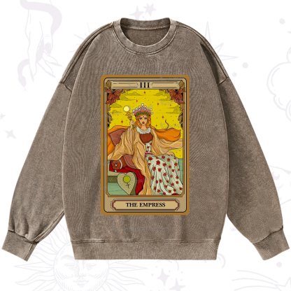 Purplehecate The Empress Tarot Washed Sweatshirt