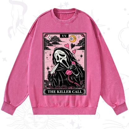 Purplehecate The Killer Call Tarot Washed Sweatshirt