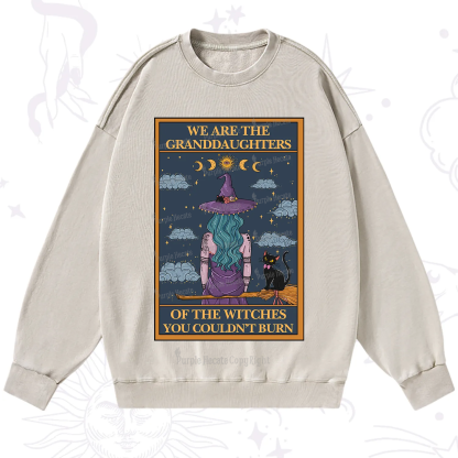 Purplehecate The Witches You Couldn't Burn Washed Sweatshirt