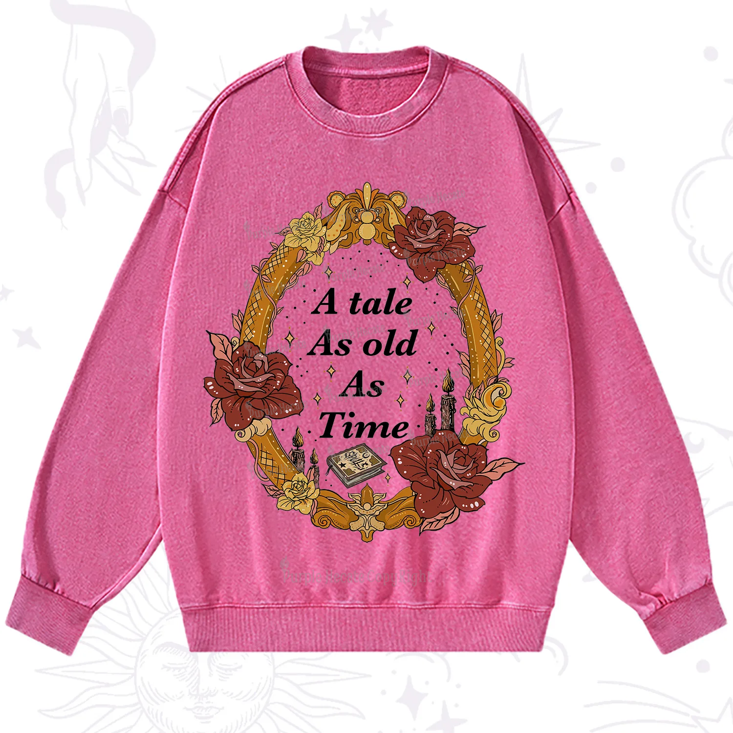 Purplehecate A Tale As Old As Time Washed Sweatshirt