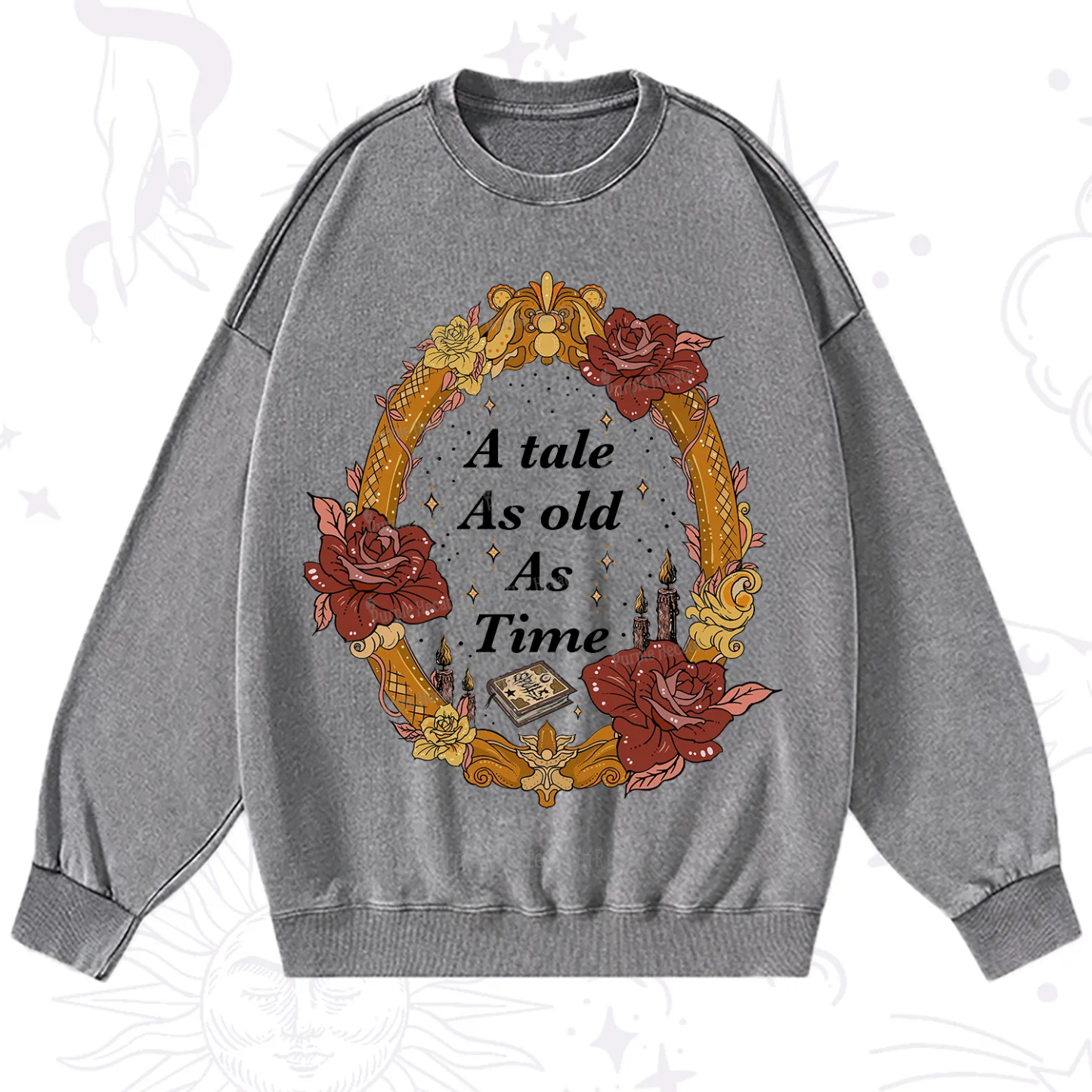 Purplehecate A Tale As Old As Time Washed Sweatshirt